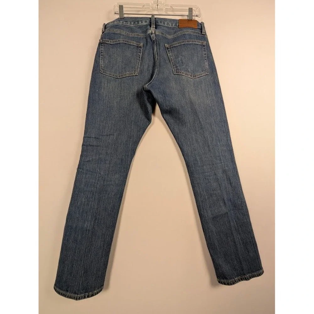 Brooks Brothers‎ Slim Fit Jeans Mens 33/30 (FITS 35x29) Blue Stretch Faded
